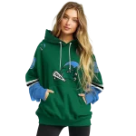 personalized tulane green wave striped sleeves green hoodie best selling