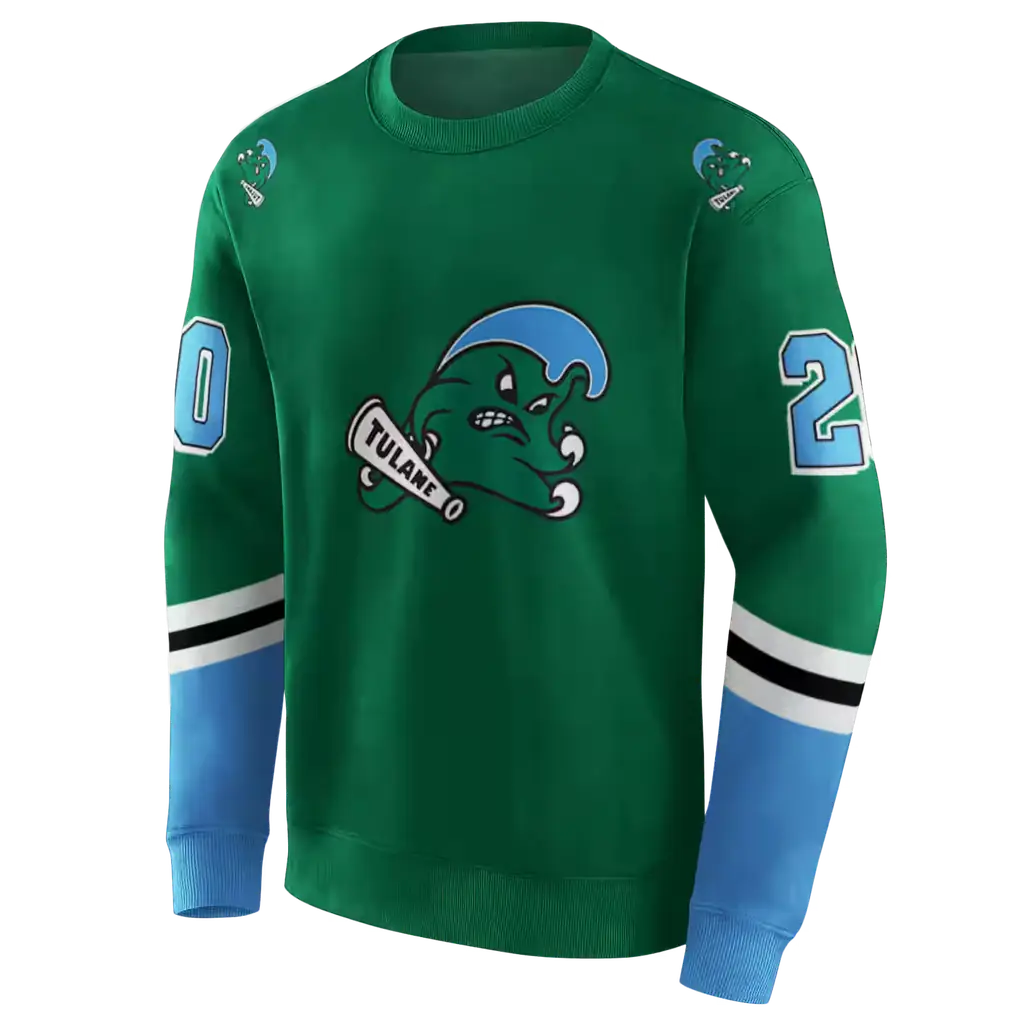 personalized tulane green wave striped sleeves green hoodie new arrival personalized tulane green wave striped sleeves green hoodie new arrival