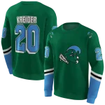 personalized tulane green wave striped sleeves green hoodie best selling