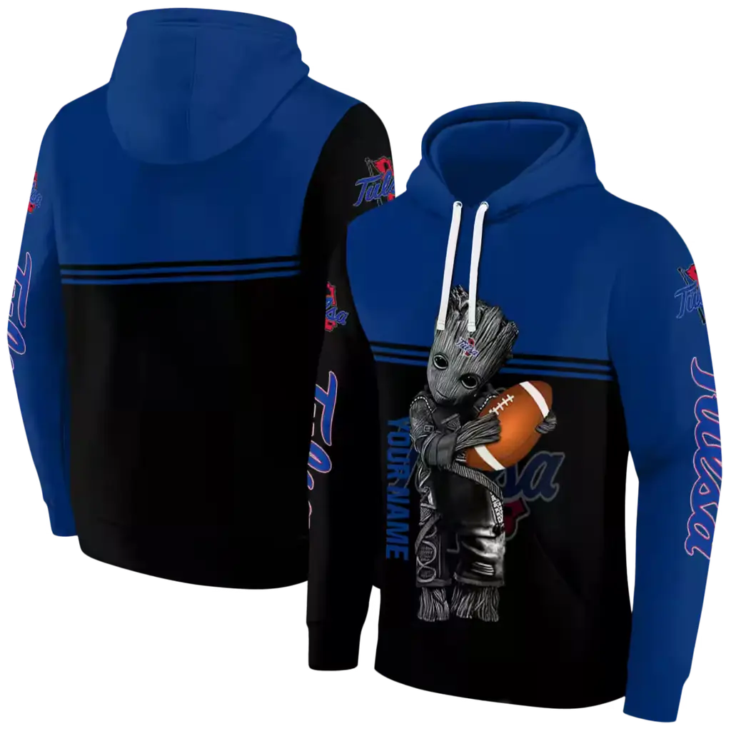 personalized tulsa golden hurricane baby groot blue black hoodie fashion forward personalized tulsa golden hurricane baby groot blue black hoodie fashion forward