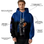 personalized tulsa golden hurricane baby groot blue black hoodie best selling