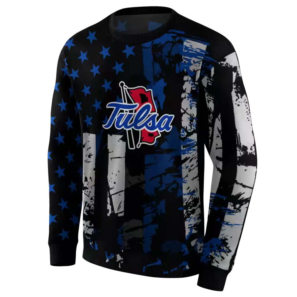 personalized tulsa golden hurricane distressed flag blue black hoodie new arrival personalized tulsa golden hurricane distressed flag blue black hoodie new arrival