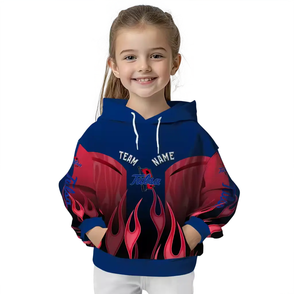personalized tulsa golden hurricane flame design blue hoodie top rated personalized tulsa golden hurricane flame design blue hoodie top rated