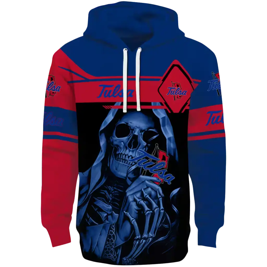 personalized tulsa golden hurricane grim reaper blue black hoodie best selling personalized tulsa golden hurricane grim reaper blue black hoodie best selling