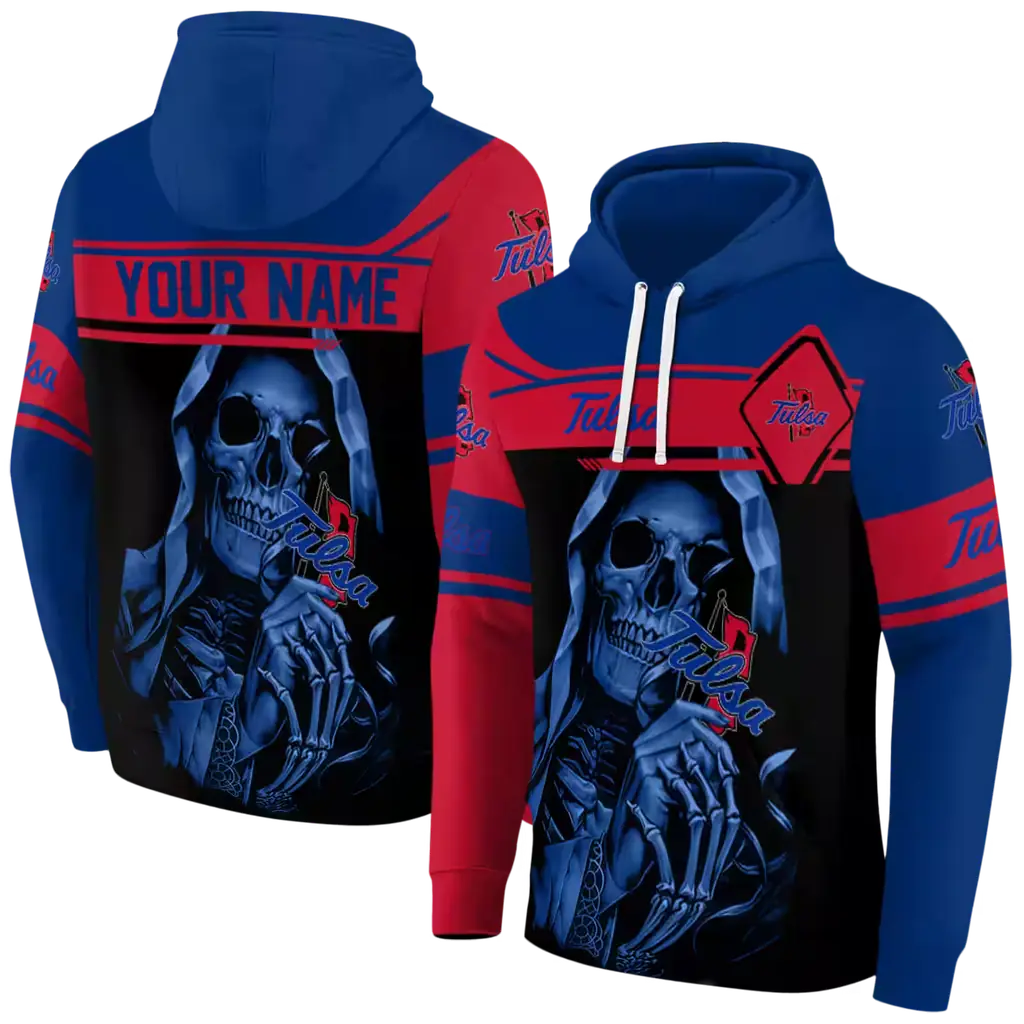 personalized tulsa golden hurricane grim reaper blue black hoodie fashion forward personalized tulsa golden hurricane grim reaper blue black hoodie fashion forward
