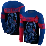 personalized tulsa golden hurricane grim reaper blue black hoodie best selling