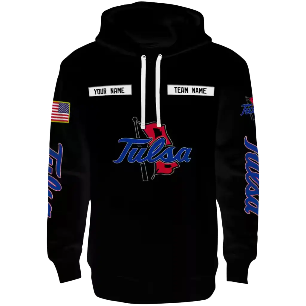 personalized tulsa golden hurricane punisher skull black hoodie best selling personalized tulsa golden hurricane punisher skull black hoodie best selling