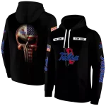 personalized tulsa golden hurricane punisher skull black hoodie best selling