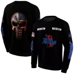 personalized tulsa golden hurricane punisher skull black hoodie best selling