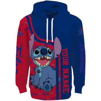 personalized tulsa golden hurricane stitch blue hoodie best selling