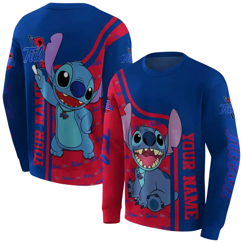 personalized tulsa golden hurricane stitch blue hoodie premium grade personalized tulsa golden hurricane stitch blue hoodie premium grade