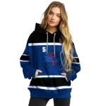 personalized tulsa golden hurricane striped pattern blue hoodie best selling
