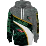 personalized uab blazers hexagonal mesh green black gray hoodie best selling