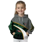 personalized uab blazers hexagonal mesh green black gray hoodie best selling