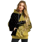 personalized ucf knights abstract shape gold hoodie best selling