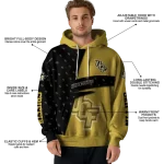 personalized ucf knights abstract shape gold hoodie best selling