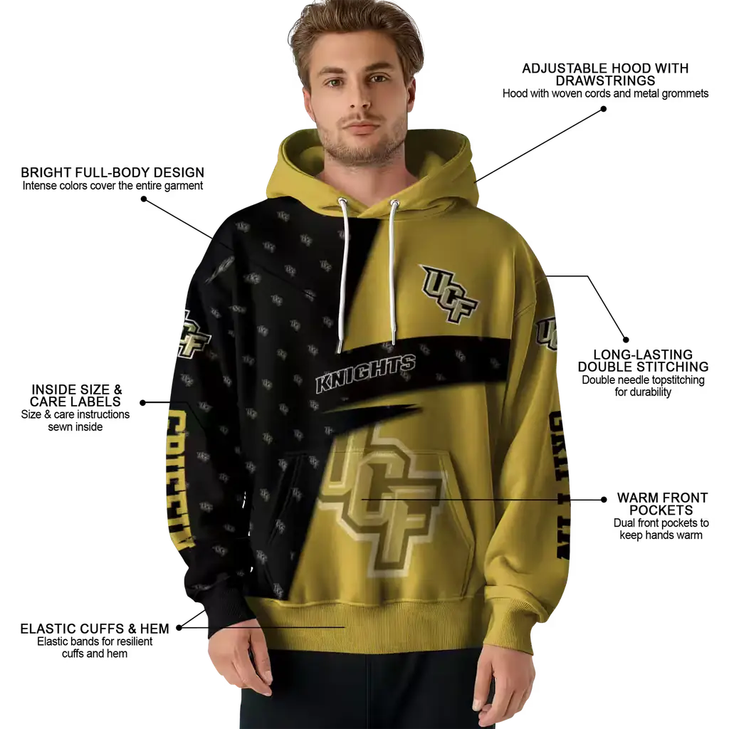 personalized ucf knights abstract shape gold hoodie latest model personalized ucf knights abstract shape gold hoodie latest model