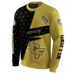 personalized ucf knights abstract shape gold hoodie best selling