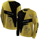 personalized ucf knights abstract shape gold hoodie best selling