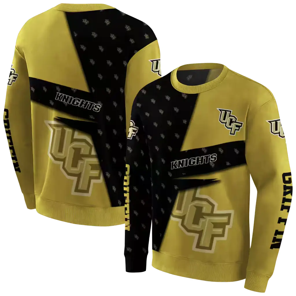 personalized ucf knights abstract shape gold hoodie premium grade personalized ucf knights abstract shape gold hoodie premium grade
