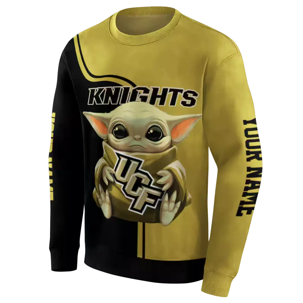 personalized ucf knights baby yoda gold black hoodie new arrival personalized ucf knights baby yoda gold black hoodie new arrival