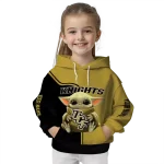personalized ucf knights baby yoda gold black hoodie best selling