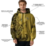 personalized ucf knights deer silhouette gold hoodie best selling
