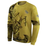 personalized ucf knights deer silhouette gold hoodie best selling