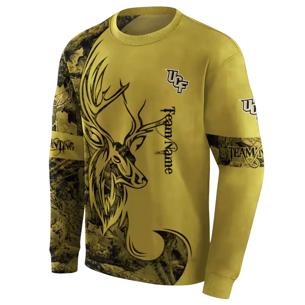 personalized ucf knights deer silhouette gold hoodie new arrival personalized ucf knights deer silhouette gold hoodie new arrival