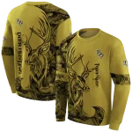 personalized ucf knights deer silhouette gold hoodie best selling