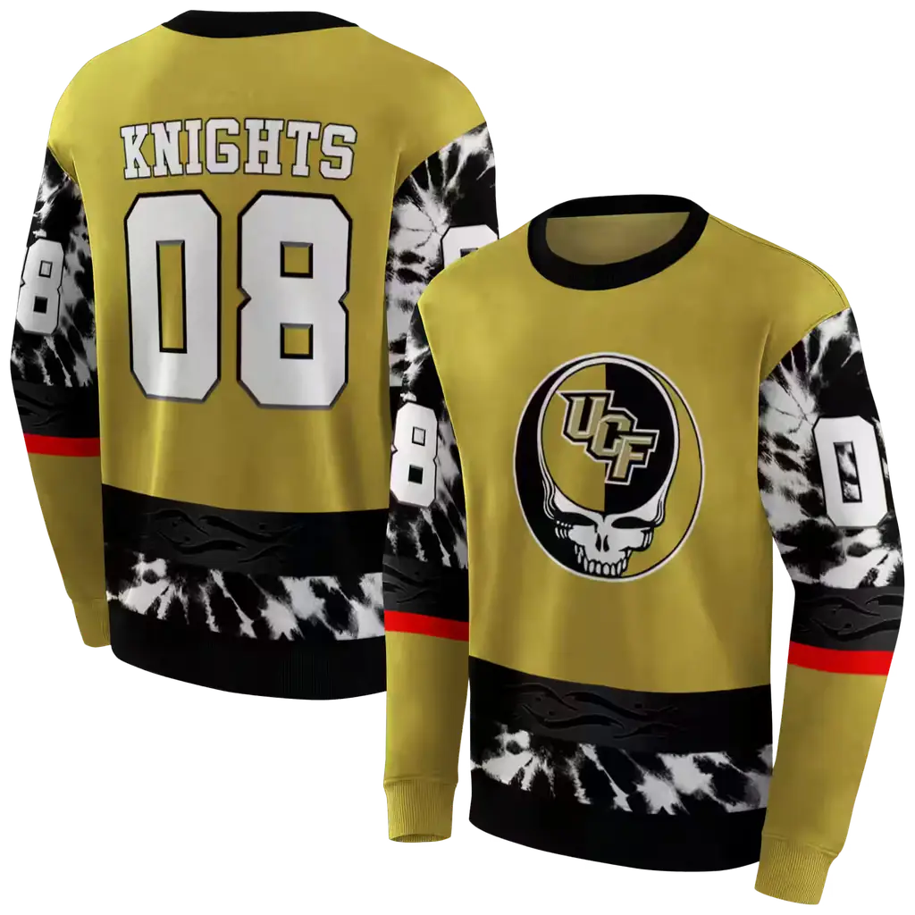 personalized ucf knights grateful vibes gold hoodie premium grade personalized ucf knights grateful vibes gold hoodie premium grade