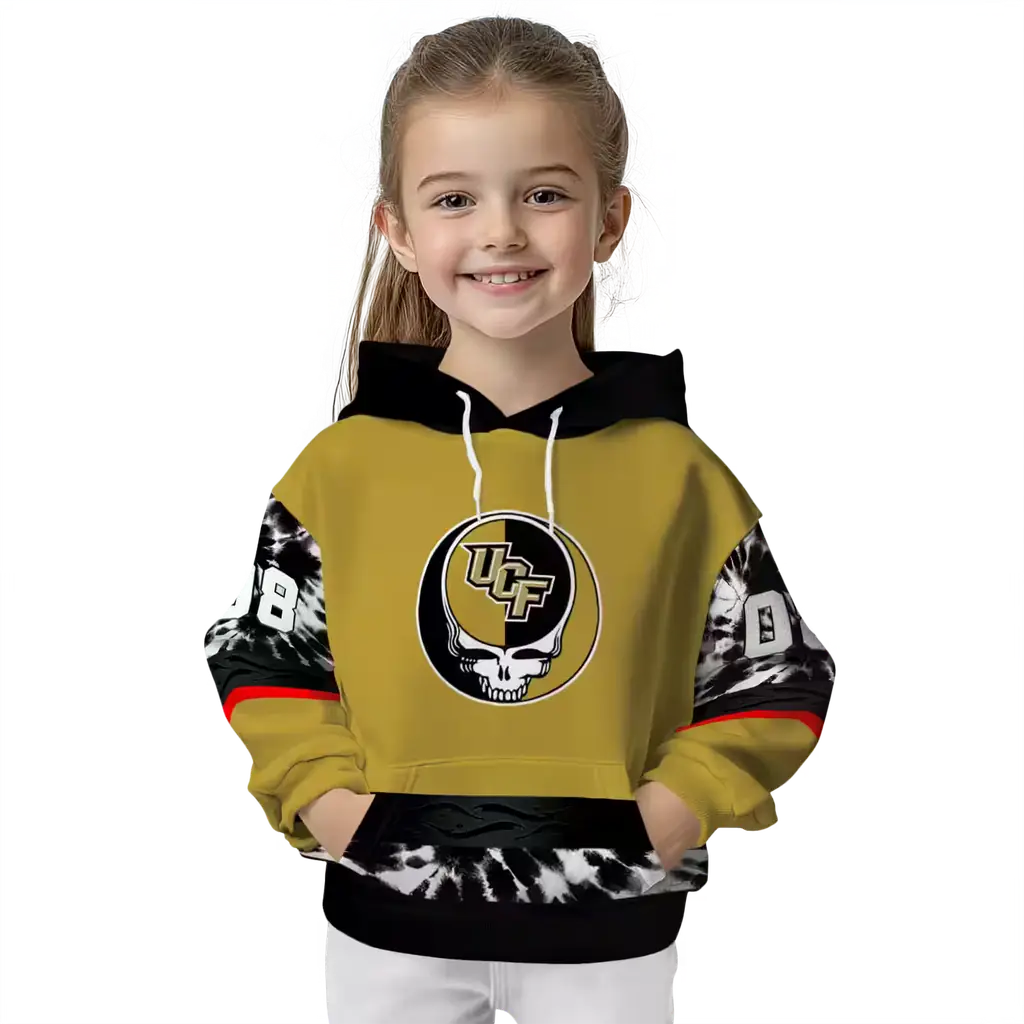 personalized ucf knights grateful vibes gold hoodie top rated personalized ucf knights grateful vibes gold hoodie top rated