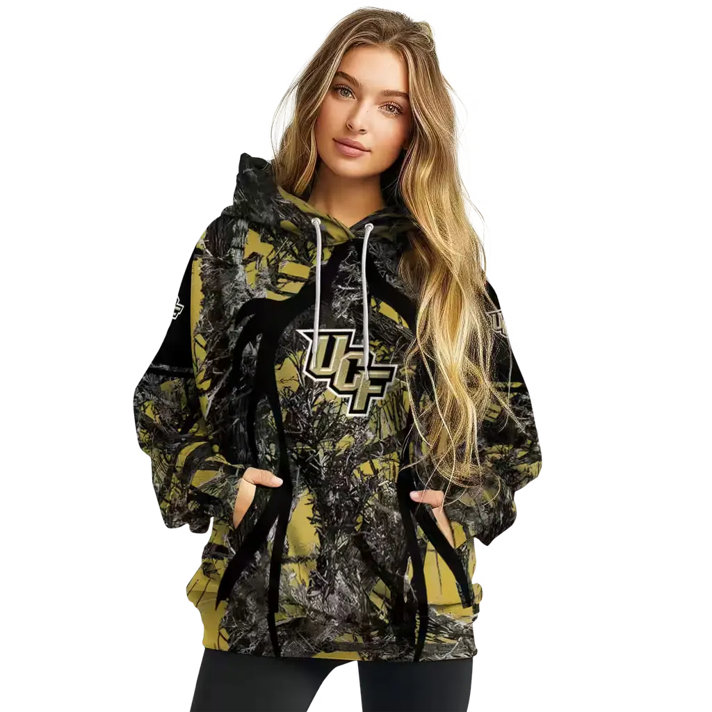 personalized ucf knights hunting theme gold black hoodie high quality personalized ucf knights hunting theme gold black hoodie high quality