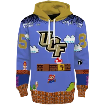 personalized ucf knights mario blue black hoodie best selling