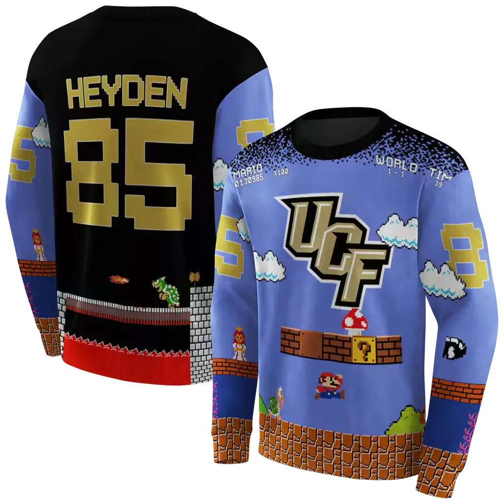 personalized ucf knights mario blue black hoodie premium grade personalized ucf knights mario blue black hoodie premium grade