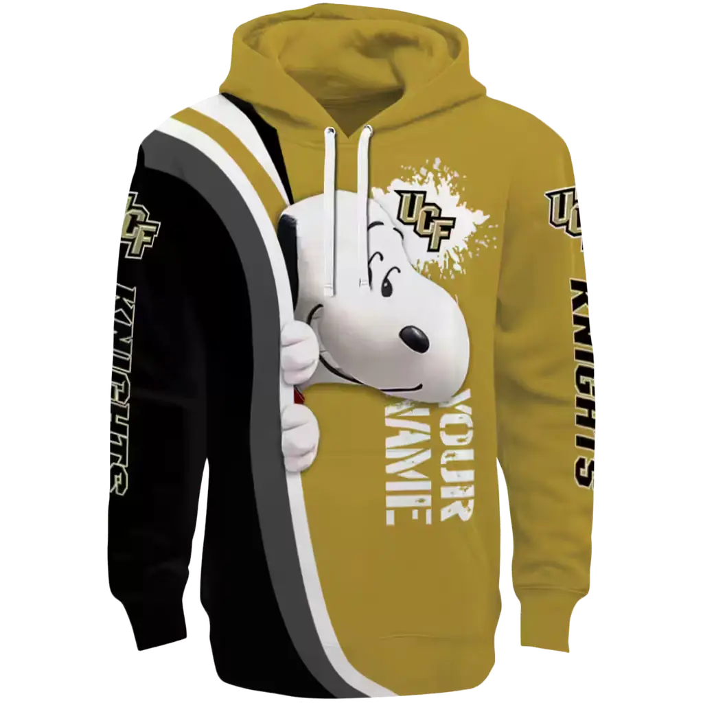 personalized ucf knights peeking snoopy gold hoodie best selling personalized ucf knights peeking snoopy gold hoodie best selling