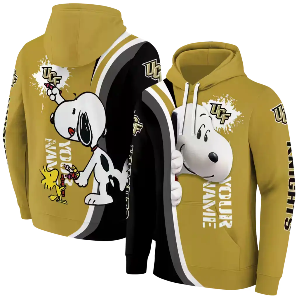 personalized ucf knights peeking snoopy gold hoodie fashion forward personalized ucf knights peeking snoopy gold hoodie fashion forward