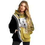 personalized ucf knights peeking snoopy gold hoodie best selling