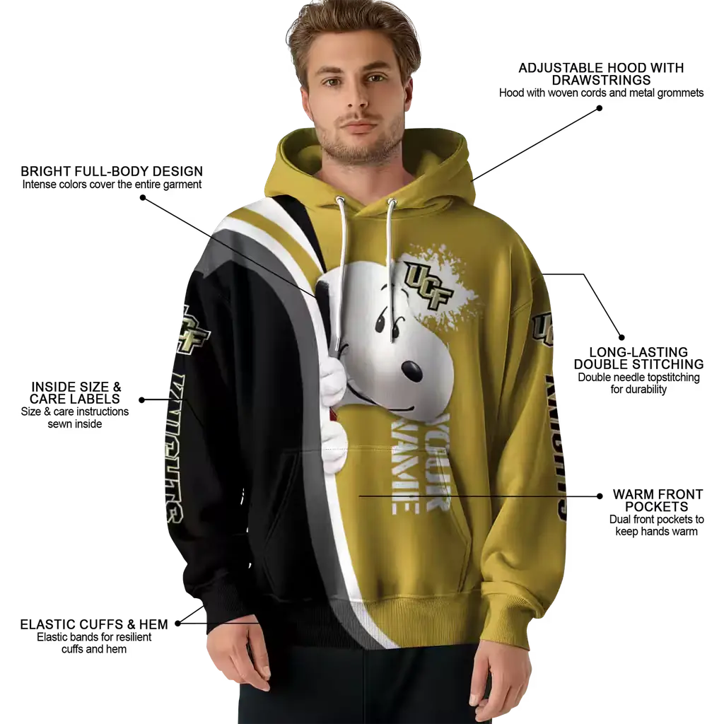 personalized ucf knights peeking snoopy gold hoodie latest model personalized ucf knights peeking snoopy gold hoodie latest model