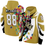 personalized ucf knights puzzle pieces gold hoodie best selling