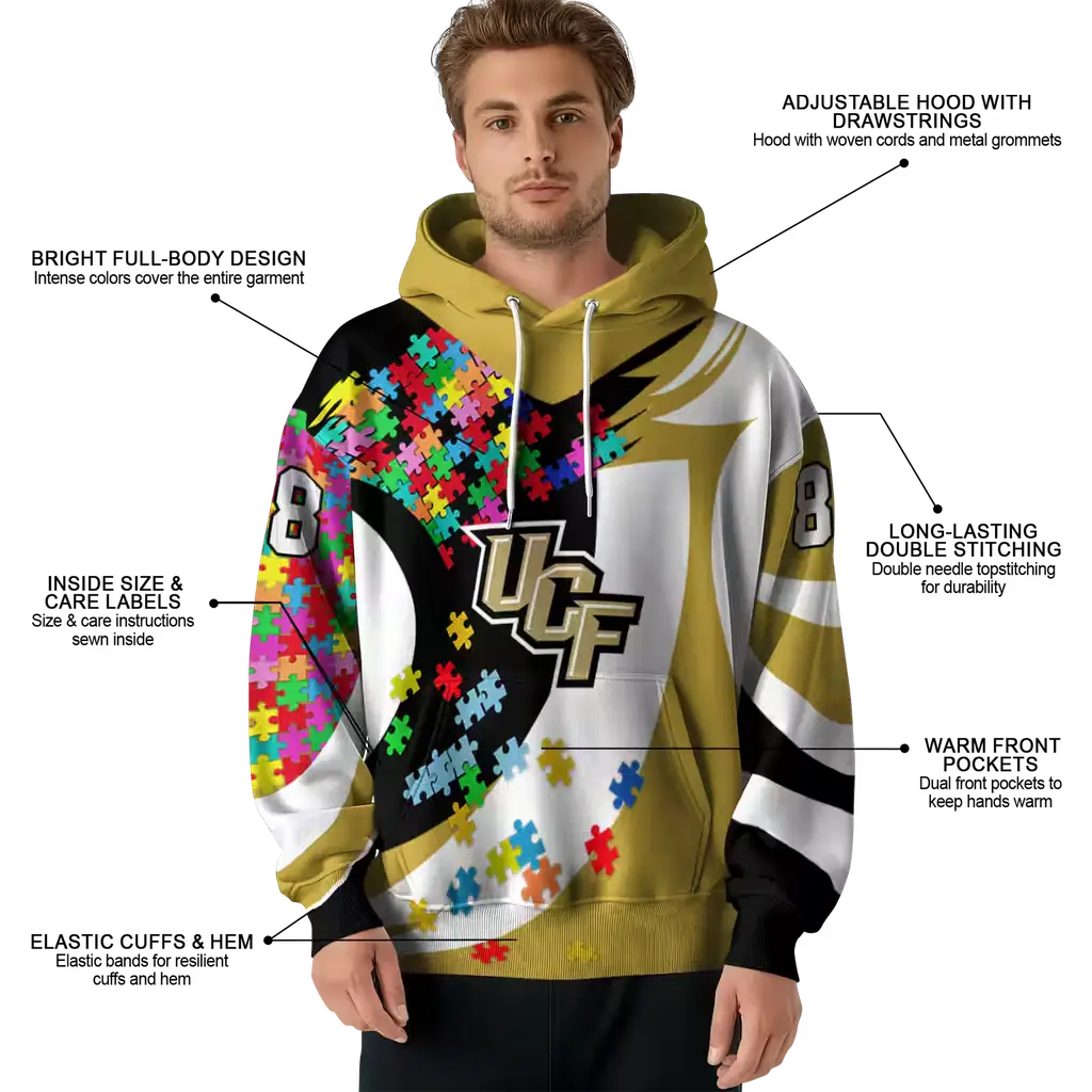personalized ucf knights puzzle pieces gold hoodie latest model personalized ucf knights puzzle pieces gold hoodie latest model