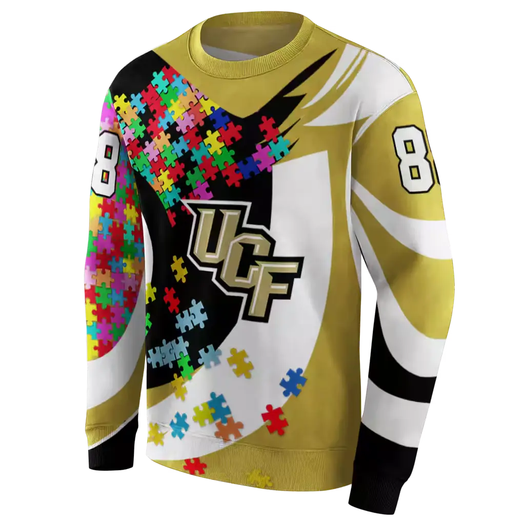 personalized ucf knights puzzle pieces gold hoodie new arrival personalized ucf knights puzzle pieces gold hoodie new arrival