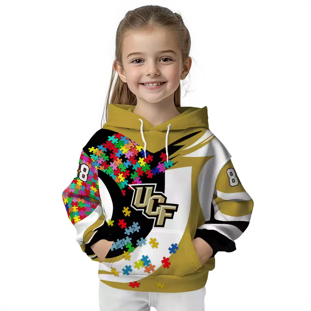 personalized ucf knights puzzle pieces gold hoodie top rated personalized ucf knights puzzle pieces gold hoodie top rated