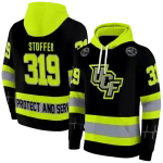 personalized ucf knights safety motif black neon green hoodie best selling
