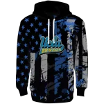 personalized ucla bruins distressed flag blue black hoodie best selling