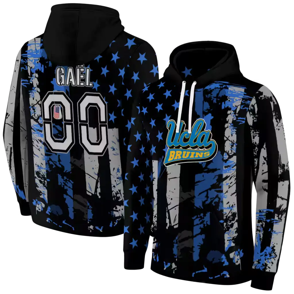 personalized ucla bruins distressed flag blue black hoodie fashion forward personalized ucla bruins distressed flag blue black hoodie fashion forward