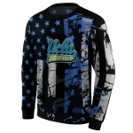 personalized ucla bruins distressed flag blue black hoodie best selling