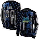 personalized ucla bruins distressed flag blue black hoodie best selling