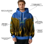 personalized ucla bruins flame design blue hoodie best selling