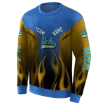 personalized ucla bruins flame design blue hoodie best selling